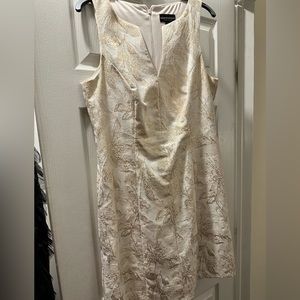Cream Dress w/ Gold Shimmer